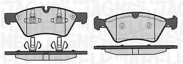 MAGNETI MARELLI Piduriklotsi komplekt,ketaspidur 363916060639